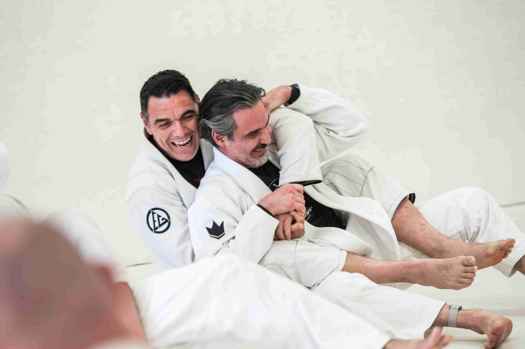 Krav Maga students practicing self-defense drills