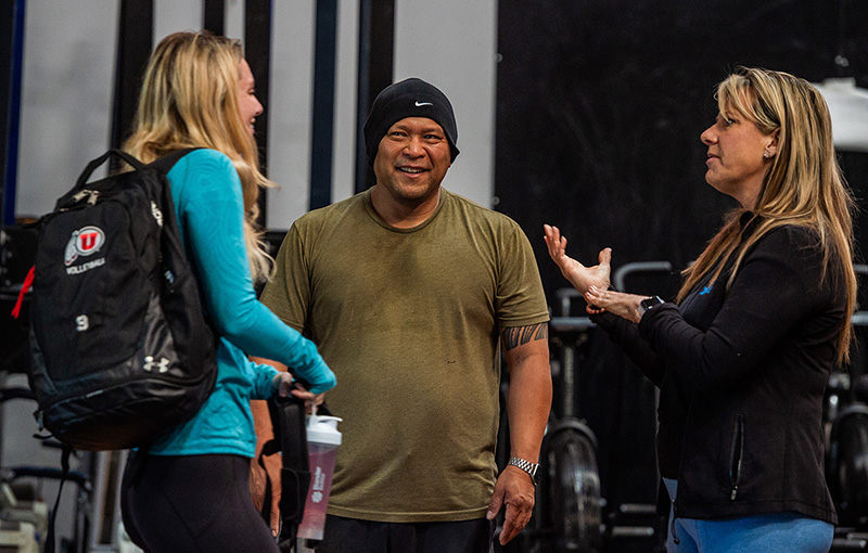 happy gym employees